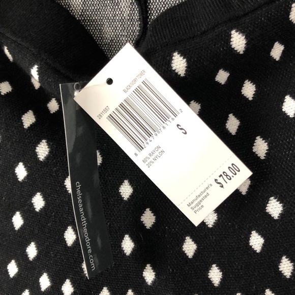 Chelsea & Theodore Black and white skirt NWT - Picture 3 of 4